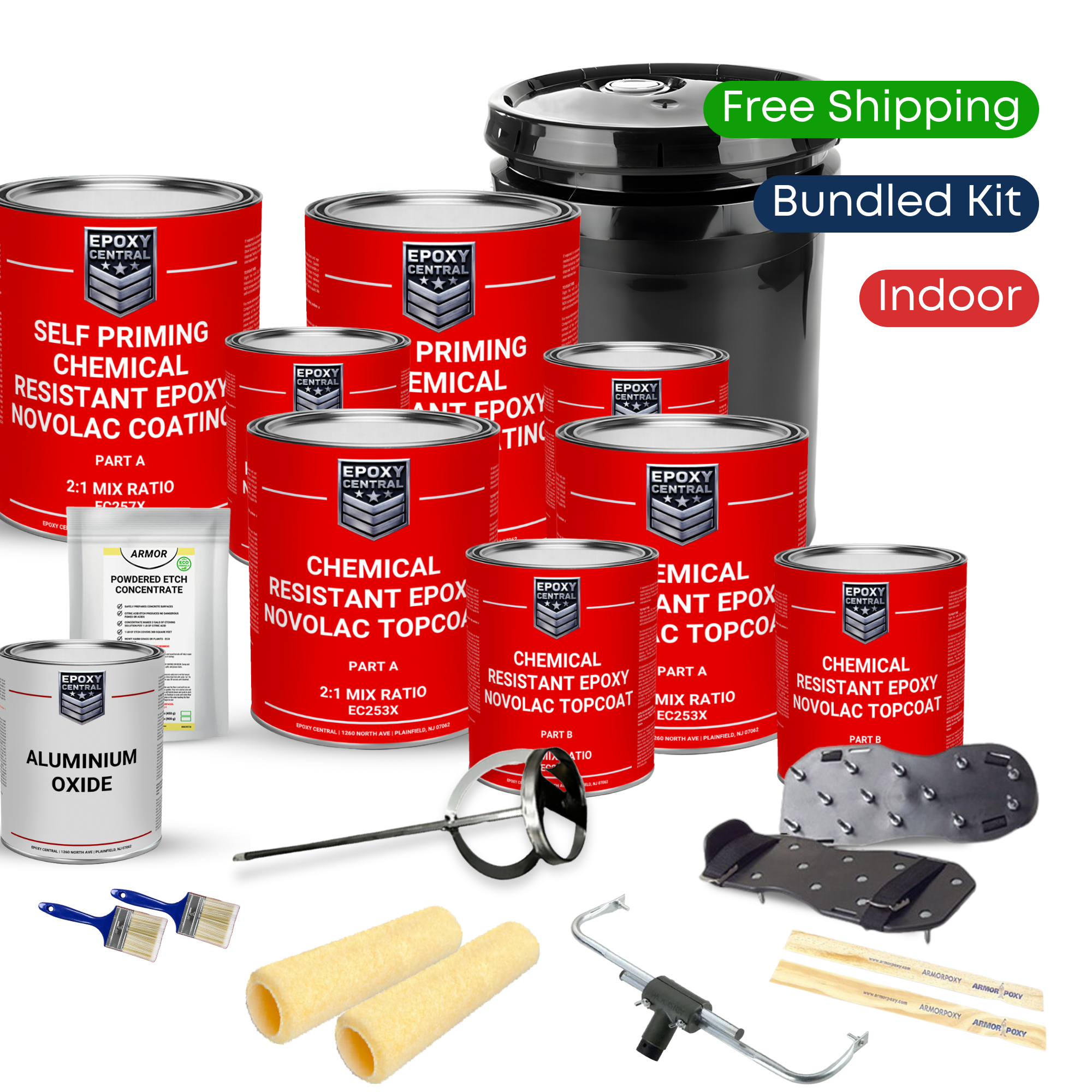 Chemical and Acid Resistant Epoxy Novolac Coating Kit - Commando Coat 300X