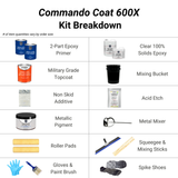 Metallic Epoxy Kit - 3-Layer - Commando Coat 600X