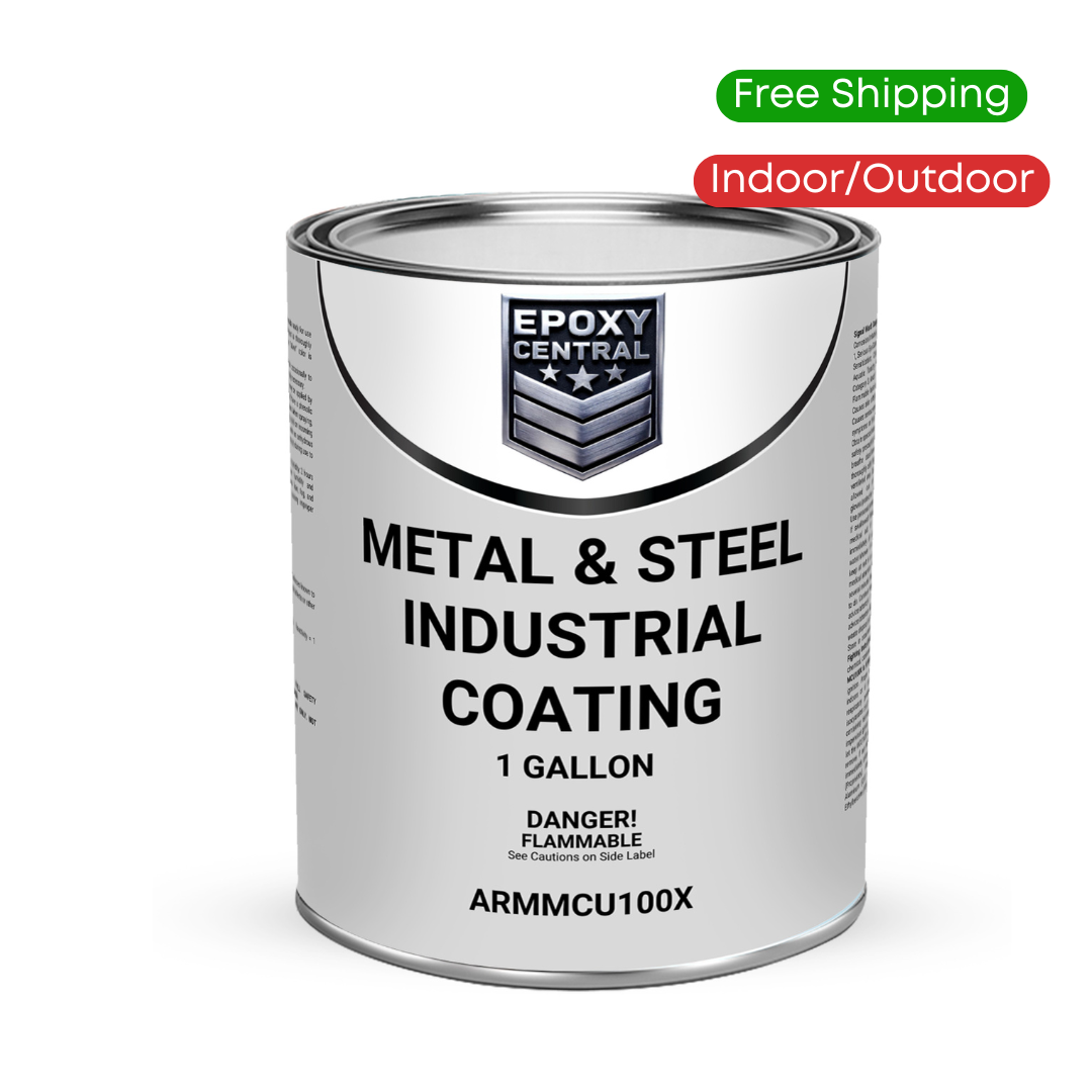 Metal & Steel Industrial Coating - Aluminum Finish - FREE SHIPPING