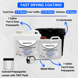Polyaspartic Kit - Medium Broadcast Up to 500 SF - FREE SHIPPING